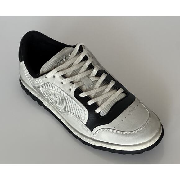 Gucci Dali Soft White/Black Leather Sneakers 13 US (Gucci 12.5) Italy 741656 NIB main image 8